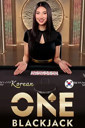 ONE Blackjack canlı casino masası kapağı
