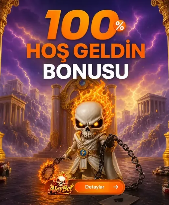 Alevbet %100 hoş geldin bonusu kampanya kartı