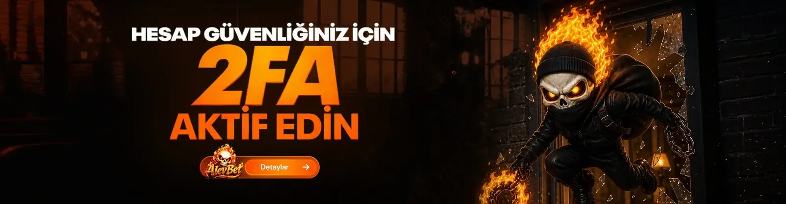 Alevbet 2FA aktif edin kampanya banner’ı
